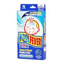 Koolfever GEL Antipyretic Kids Cool Fever 1 Box of 6 Sheets.- Buy ...