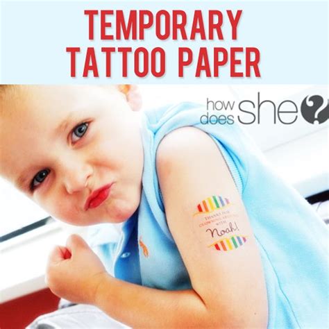 Printable Temporary Tattoo Paper & Silhouette Giveaway! | How Does She... | Temporary tattoo ...