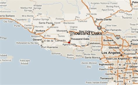 Thousand Oaks California Map