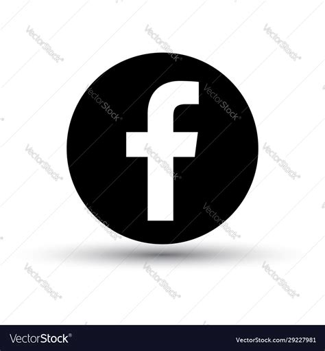 Facebook logo icon Royalty Free Vector Image - VectorStock