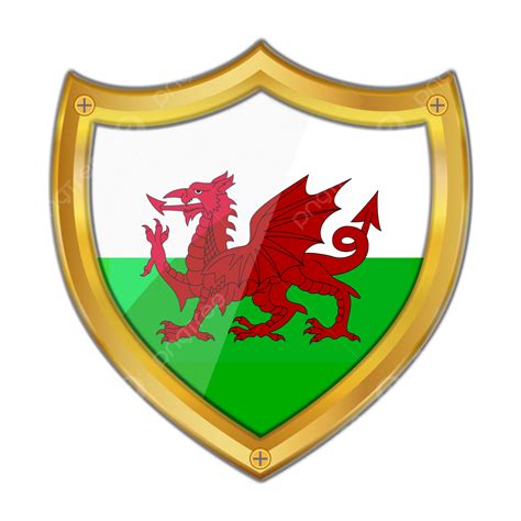 Wales Flag Shield Clipart, Flag Clipart, Shield Clipart, Wales Flag PNG Transparent Clipart ...