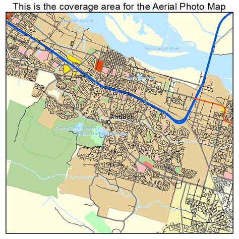 Aerial Photography Map of Antioch, CA California