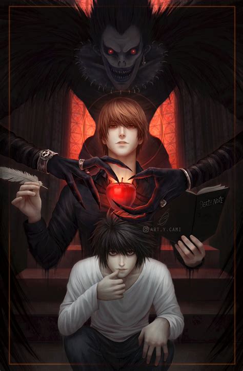 Death Note Fan art by a Brazilian Artist [ @ArtCami_ ] : r/deathnote