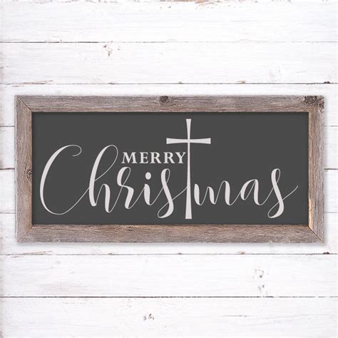 Merry Christmas Svg Christmas Sign SVG for Signs Cut Files - Etsy