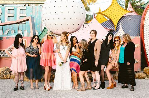 Neon Graveyard Wedding in Las Vegas: Amber + Grant - Green Wedding Shoes