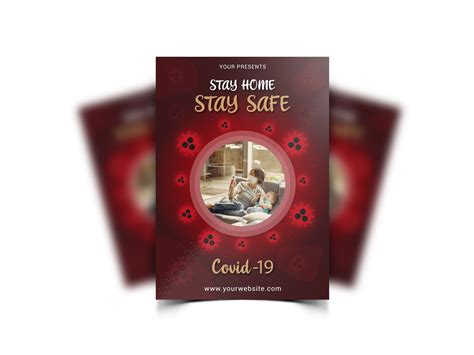 Stay home stay safe poster design template - pngstation | Free Graphic resources