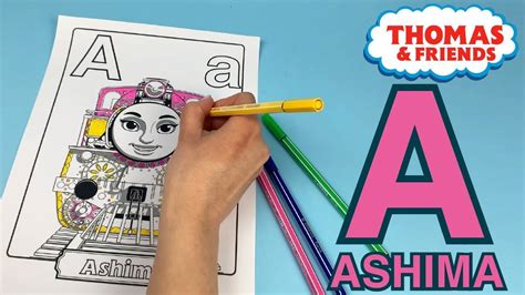 Learn ABC Alphabet with Thomas and Friends! 🚂A - Coloring ASHIMA 🅰️ - YouTube