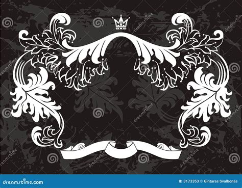 Border with crown stock vector. Illustration of fancy - 3173353