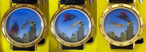 Superman Animated watch DC Comics Vintage Wristwatch Flying Super Man