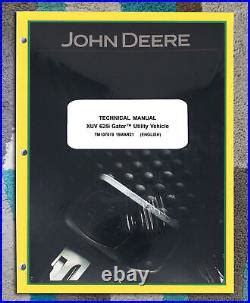 John Deere Gator XUV-625i Technical Service Repair Shop Manual XUV625i ...