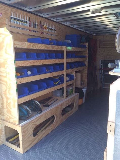 Trailer shelving, Trailer storage, Van shelving