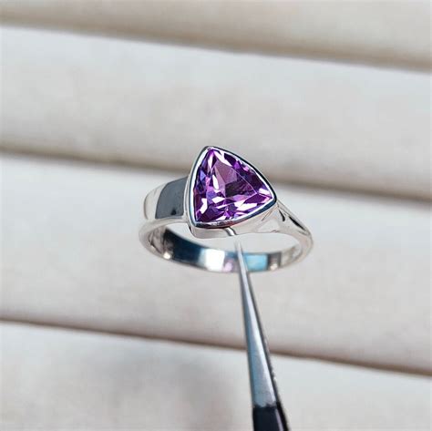 Rose De France Ring, Pink Amethyst Ring, 925 Sterling Silver Ring, Lavender Amethyst Ring, Ring ...