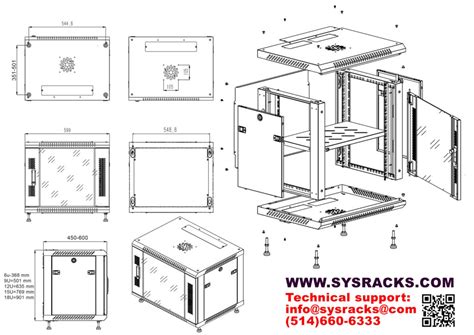 15u 24 Depth Wall Mount 19 Enclosure Srw 15 600 To Sysracks