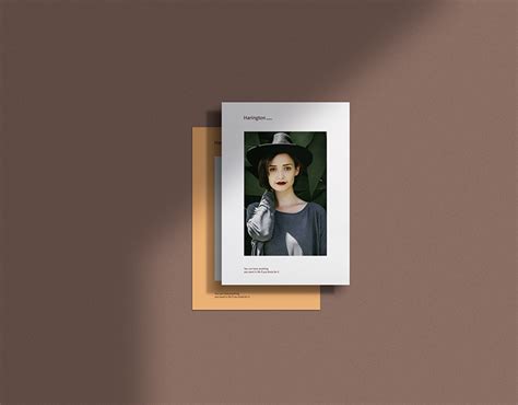 A4 paper mockup with shadow overlay vol-02 | Behance