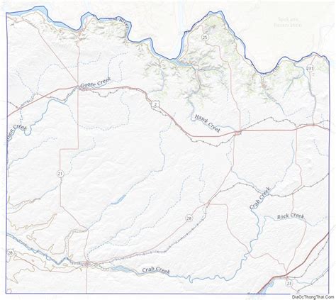 Topographic map of Lincoln County, Washington Lincoln County ...