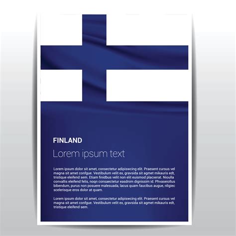 Finland flag design vector 13268894 Vector Art at Vecteezy