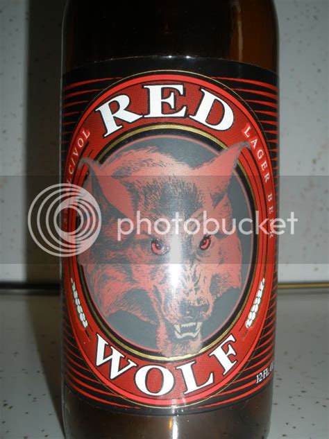 COLLECTABLE TEMPERATURE CHANGE RED WOLF BEER BOTTLES