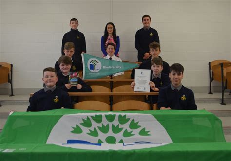 Midleton CBS - Midleton CBS Green Schools' Committee awarded its fifth flag for biodiversity.