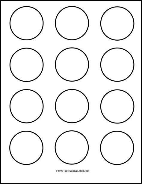 Free Template For 2 Inch Round Labels