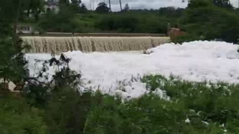 Tamil Nadu Water Pollution: Noyyal River in Coimbatore Turns Frothy ...