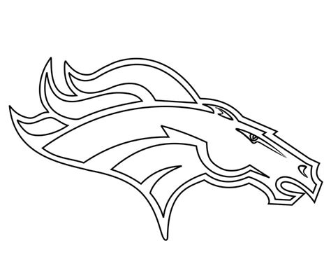 Denver Broncos Logo coloring page - Download, Print or Color Online for Free