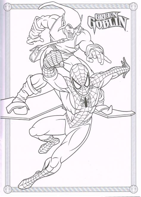 Spiderman Green Goblin Coloring Pages - Coloring Home