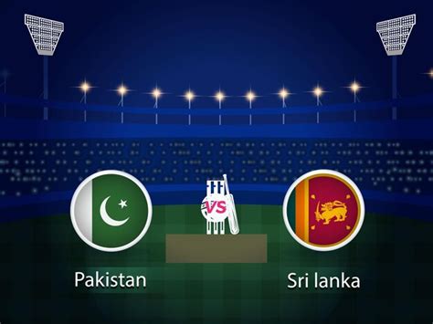 Premium Vector | Pakistan vs sri lanka 2023 cricket world cup with schedule broadcast template ...