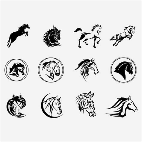 Premium Vector | Horse logo template vector icon