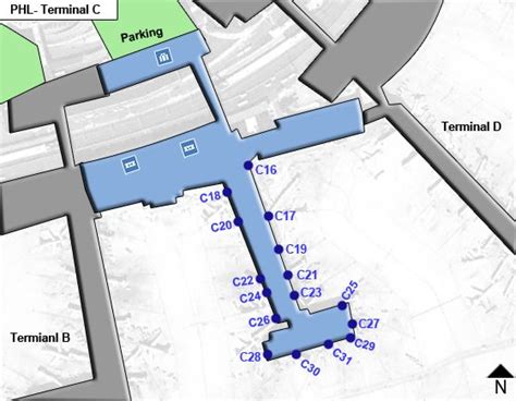 Philadelphia Airport PHL Terminal C Map