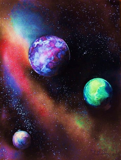 TheArtistDen.net | Spray paint artwork, Space art, Planet painting