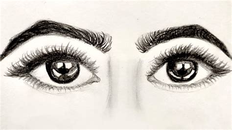 How to draw both eyes for beginners.... step by step - YouTube