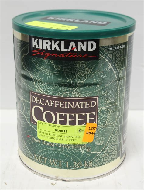 SEALED KIRKLAND SIGNATURE DECAF DARK ROAST COFFEE