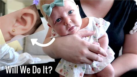 Piercing Our Baby's Ears! - YouTube