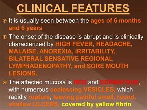 Primary herpetic gingivostomatitis | PPT