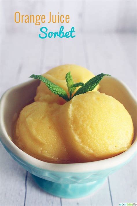 Orange Sorbet: An Easy, Refreshing Recipe | Urban Bliss Life | Recipe | Sorbet recipes, Recipes ...