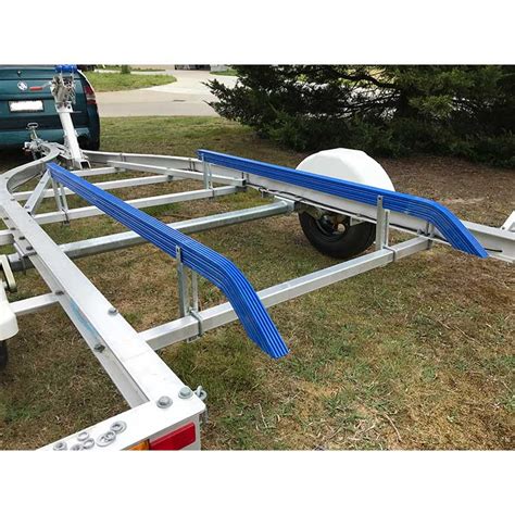 How To Install Boat Trailer Bunks | Plastic Boat Bunk Install.