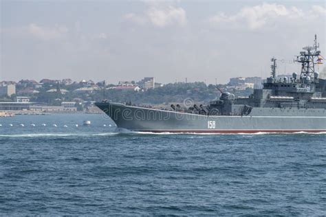 Russian large landing ship editorial stock image. Image of combat - 244274629