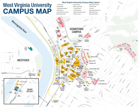 Wvu Downtown Campus Map - World Map Gray