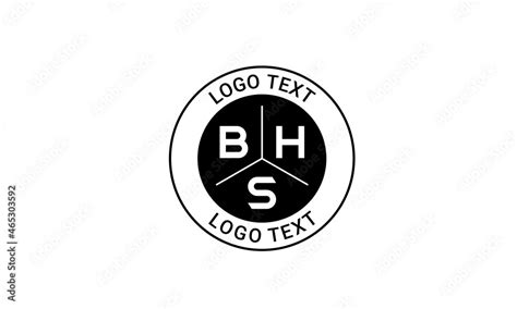 Vintage Retro BHS Letters Logo Vector Stamp Stock Vector | Adobe Stock