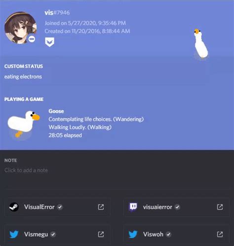 GitHub - VisualError/GoosePresence: Discord RPC for our beloved Goose!