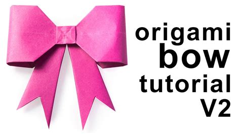 Origami - Paper Bow/Ribbon Tutorial Version 2 - DIY - Paper Kawaii ...