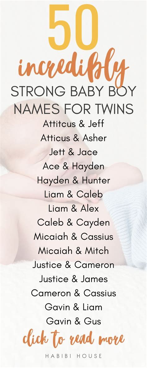 50 Plus Strong Baby Boy Names For Twins! | Boy names, Twin boy names ...