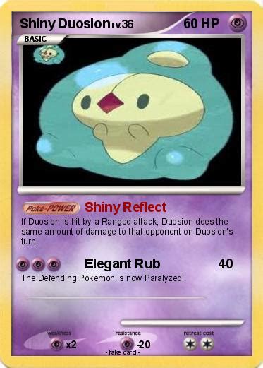 Pokémon Shiny Duosion 1 1 - Shiny Reflect - My Pokemon Card