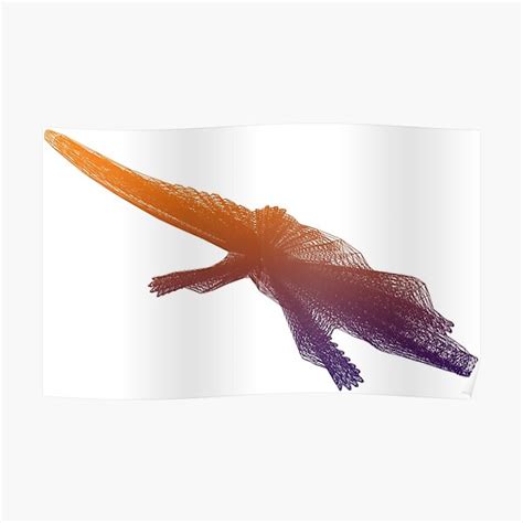 "Colorful Crocodile" Poster for Sale by TozikoArt | Redbubble