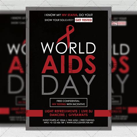 World Aids Day - Free Community A5 Flyer Template | ExclsiveFlyer | Free and Premium PSD Templates