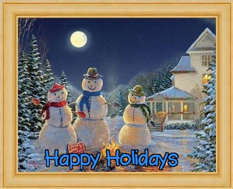 Christmas Snow Man Ecards