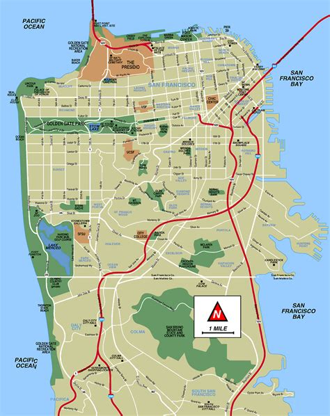 San Francisco Map - Free Printable Maps