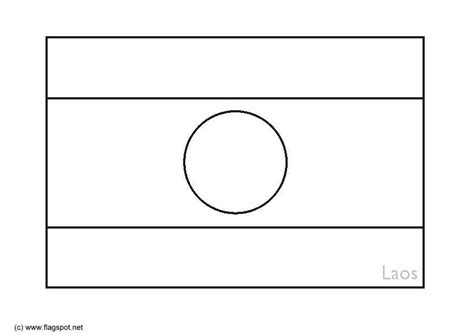 Laos Flag Coloring Pages - Learny Kids