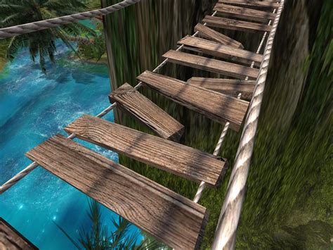 Searched 3d models for broken-rope---wood-plank-bridge | Wood bridge, Hanging rope, Wood