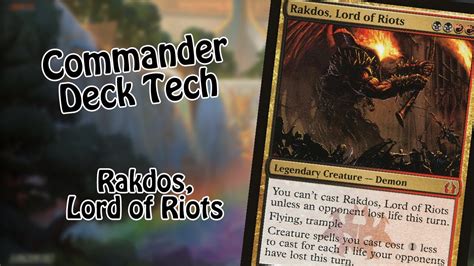 Commander Deck Tech | Rakdos, Lord of Riots - YouTube